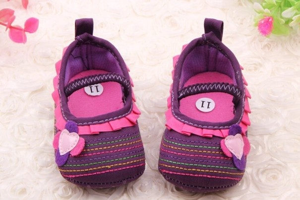 Balerine pentru fete Madison violet 0-6 luni