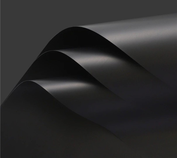 Balicí papír na květiny sada 20 ks 45x50 cm plastový materiál barevný floristický obal pro kytice a dárkové balení černá