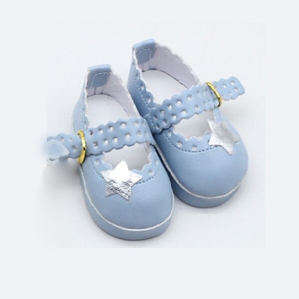 Ballerina&#39;s voor een pop met een ster blauw
