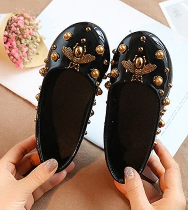 Ballerinas für Mädchen A1519 schwarz 25