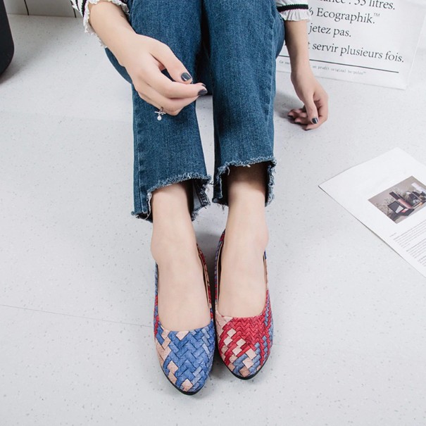Ballerines colorées pour femmes rouge 36