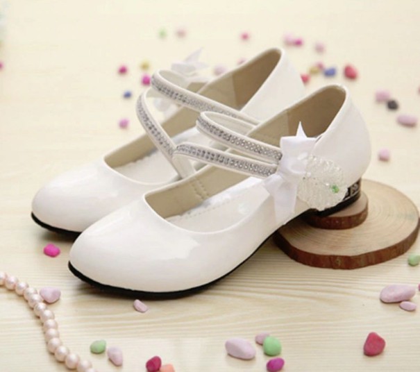 Ballerines pour filles Wendy blanc 38
