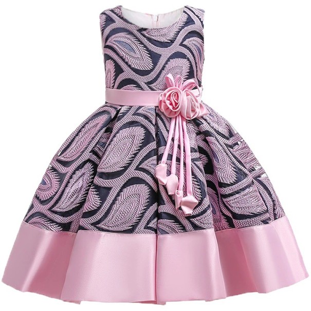 Ballkleid für Mädchen N165 rosa 5