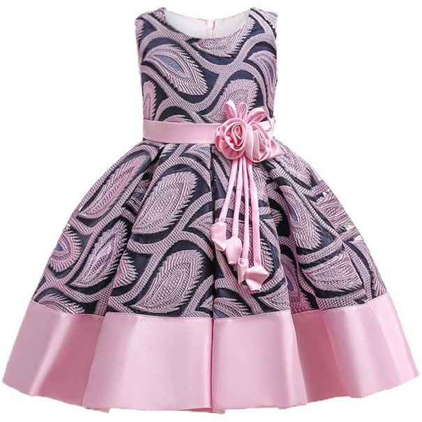 Ballkleid für Mädchen N165 rosa 8