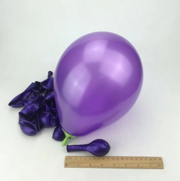 Ballons décoratifs colorés - 10 pièces violet foncé