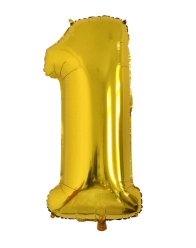 Ballons Ziffer J1023 golden 1