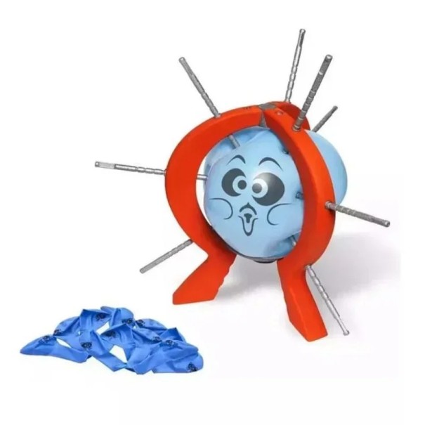 Ballonsprængningsleg Spændende børneleg med nåle Sjov observations- og modleg Familieleg med en ballon for flere spillere 1