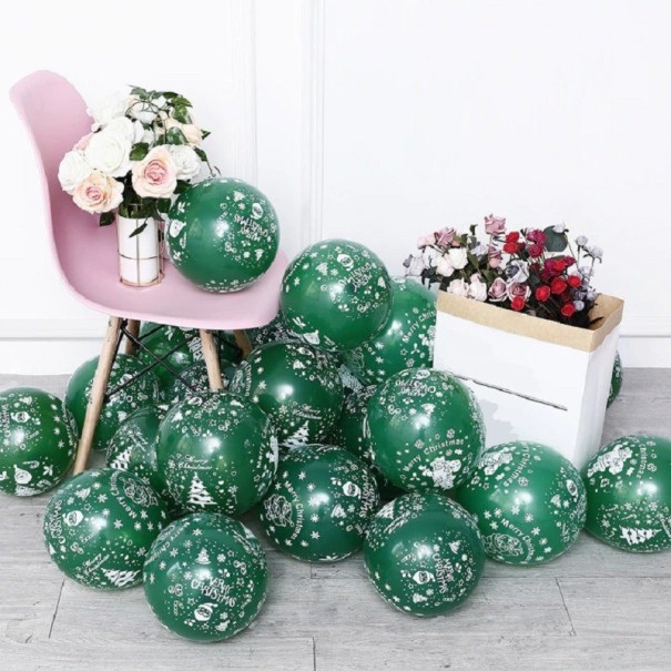 Balões de Natal 30 pcs verde