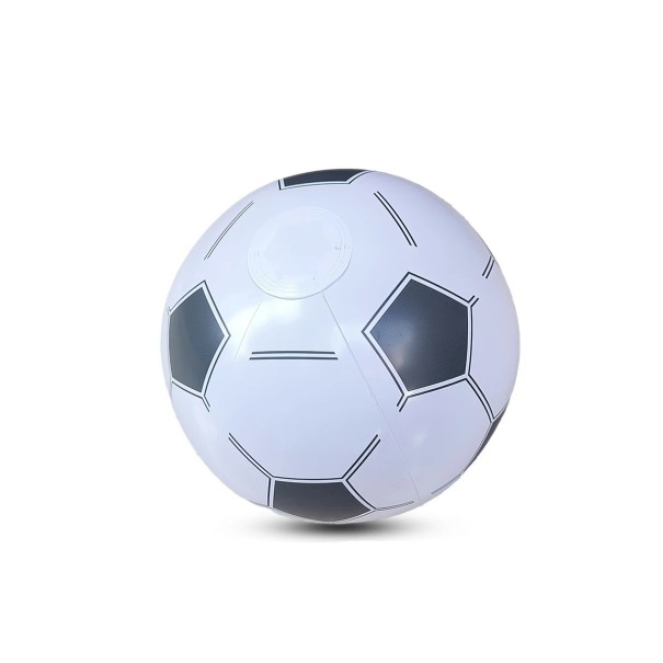 Balón de fútbol inflable de PVC Balón ligero para niños para jugar Juguete deportivo al aire libre para jardín, playa y parque blanco