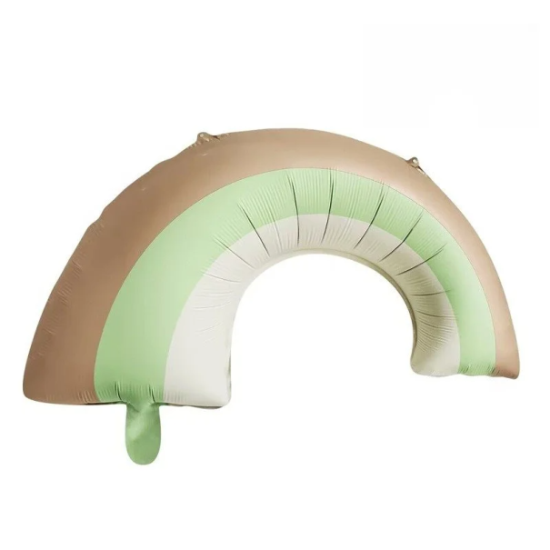 Balon din folie 82 x 53 cm Balon mare colorat în formă de curcubeu Decorațiune gonflabilă pentru petrecerea de aniversare Decor de petrecere verde