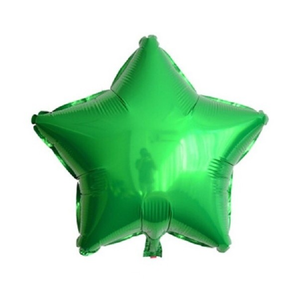 Balónik v tvare hviezdy zelená