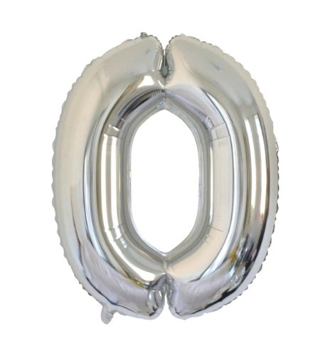 Balóniky Číslice J1023 strieborná O