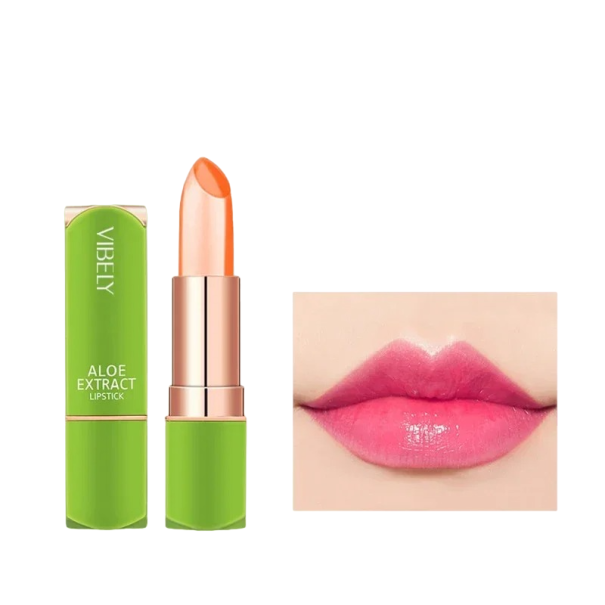 Bálsamo labial hidratante de Aloe Vera com cor duradoura Pink