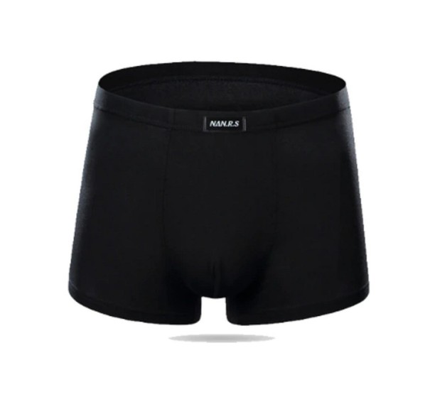 Bamboe boxers voor heren zwart S
