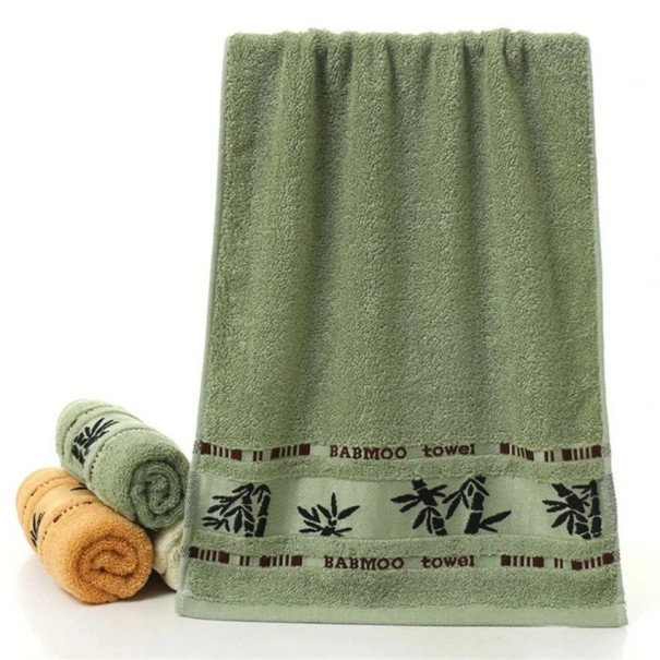 Bambusová osuška Osuška z bambusového vlákna Bambusový ručník Kvalitní bambusový ručník Vysoce absorpční ručník z bambusového vlákna 70 x 140 cm zelená
