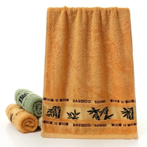 Bambusový ručník Kvalitní bambusový ručník Vysoce absorpční ručník z bambusového vlákna 35 x 75 cm oranžová