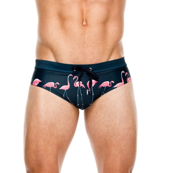 Bañador de hombre con flamencos azul oscuro S