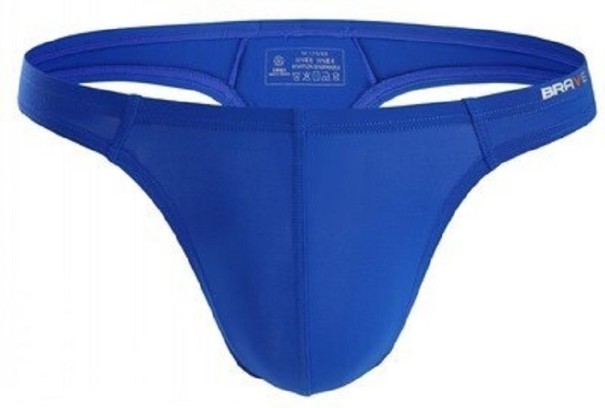 Bañador tipo tanga para hombre F983 azul L