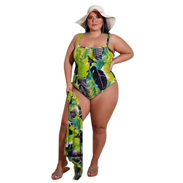 Bañadores y faldas de mujer P963 verde 3XL