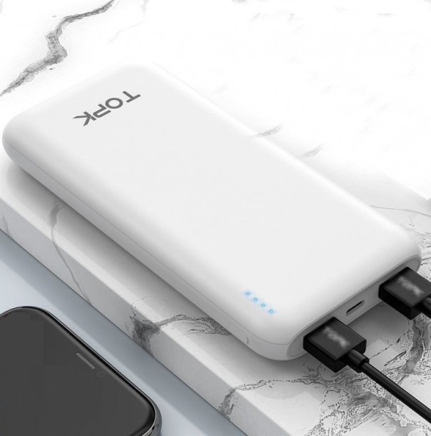 Banca de putere 18W QC3.0 10000mAh alb