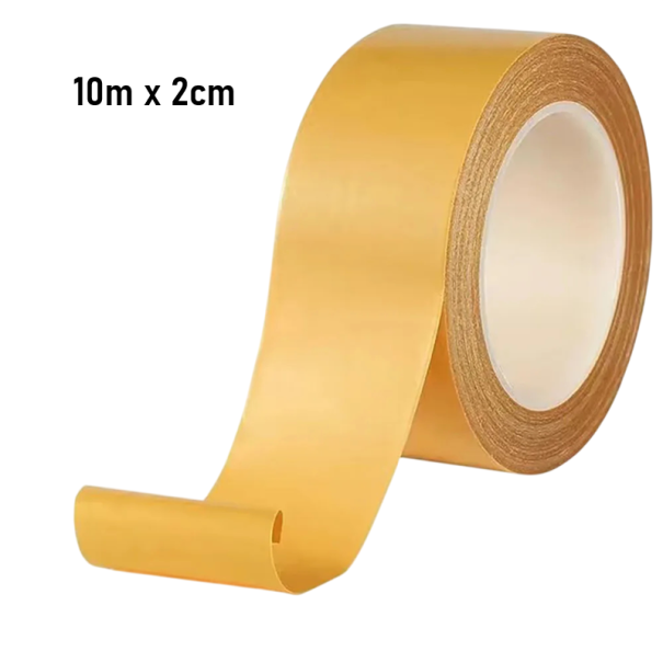 Bandă adezivă dublu față 10 m x 1 - 2 cm Bandă de covor cu plasă Rezistentă la apă, fixare puternică și subțire 2