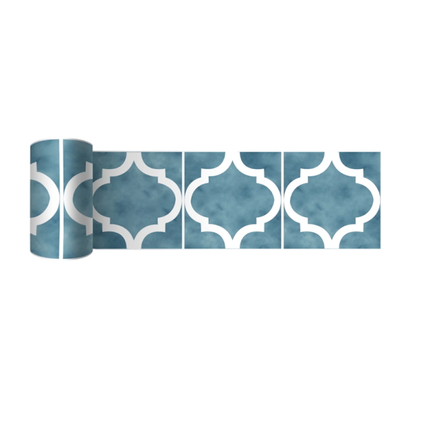 Banda adezivă pentru perete rezistentă la apă 10x200cm pentru protecția pereților aplicare ușoară design modern ideală pentru spații umede albastru