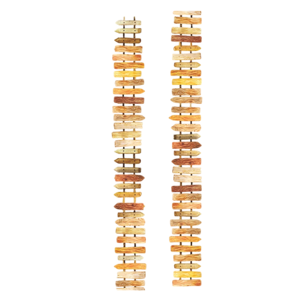 Bandă decorativă transparentă 2,5 x 200 cm cu motiv de gard din lemn Bandă transparentă delicată cu model natural din lemn pentru decorațiuni creative 1