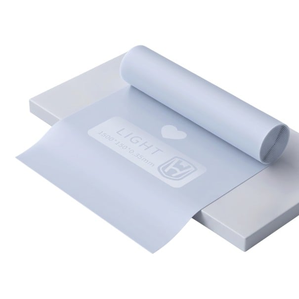 Bandă elastică 150 x 15 cm grosime 0,35 mm rezistență 6,8 kg bandă flexibilă pentru întindere și întărire pentru yoga, pilates și exerciții albastru