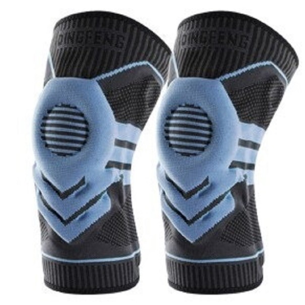 Bandagem para o joelho 2 pcs azul XXL