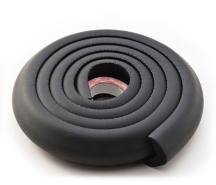 Bande de protection pour les bords de table et de meubles 2 m J3512 noir