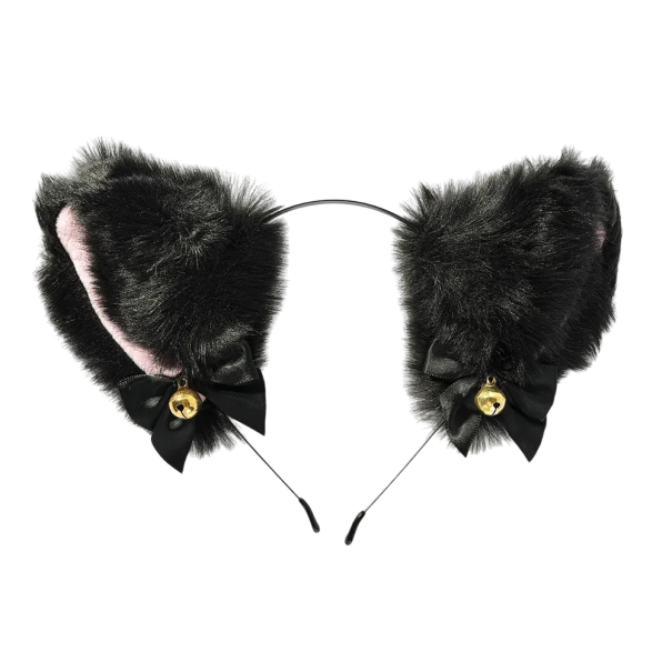 Bandeau avec des oreilles de chat noir