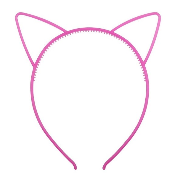 Bandeau lumineux de fête avec oreilles de chat 2 pcs rose