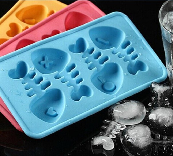 Bandeja de hielo con motivo de peces 1