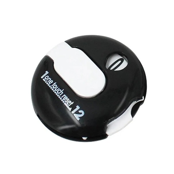 Bärbar golfpoängdator 3 x 3 cm Slagindikator med en knapptryckning och återställning Minigolf och minigolfräknare Tillbehör för utomhussporter svart