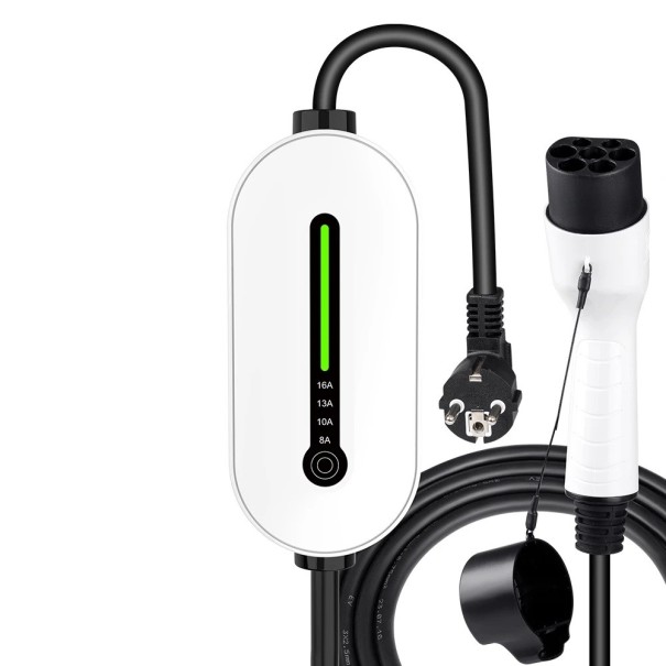 Bärbar laddare för elbilar IPENGEN EV 3,5 kW GBT Wallbox 16A 1-fas 3,5 m kabel Laddstation med Schuko-kontakt 1