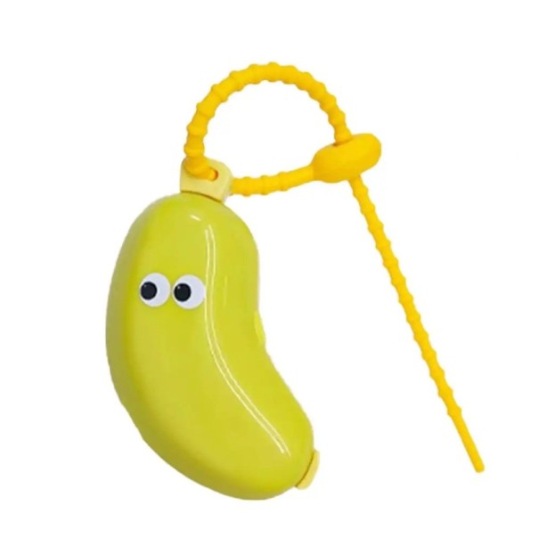 Bärbar tandborsthållare 9x4 cm Reseskydd Plast Söt bananformad hållare för tandborste Vandring Camping grön
