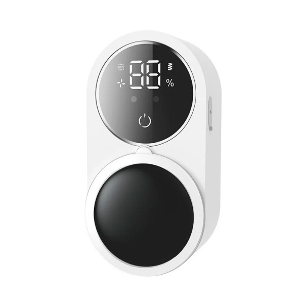 Bärbar UV-tandborststerilisator med laddning och display Kompakt fodral med induktionsförslutning Vit 1