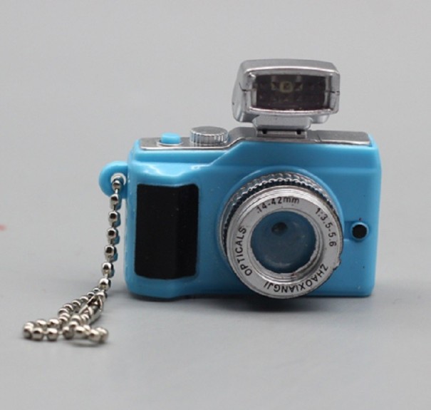 Barbiepoppencamera blauw