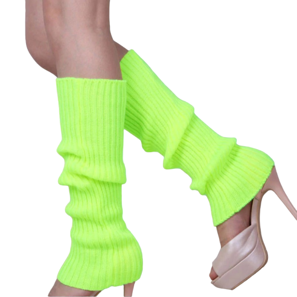 Barevné návleky na nohy zelená