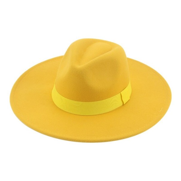 Barevný klobouk žlutá