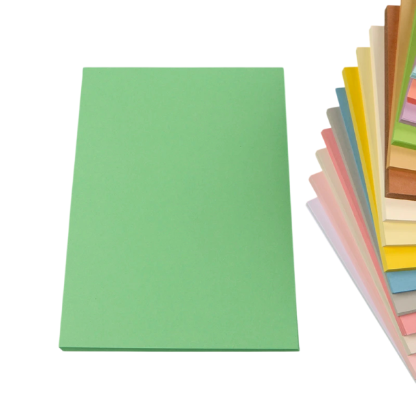 Barevný papír A5 20 ks jemný popisovatelný silný tvrdý papír pro scrapbooking papírenské projekty album tvoření tmavě zelená