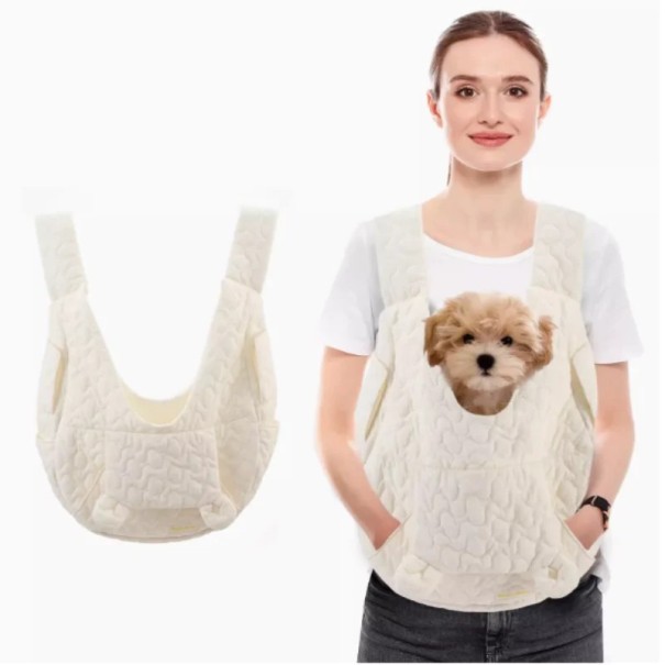 Barevný voděodolný přenosný vak pro kočky a psy 45 x 45 x 17 cm Pohodlný prodyšný vak pro mazlíčky do 4 kg bílá