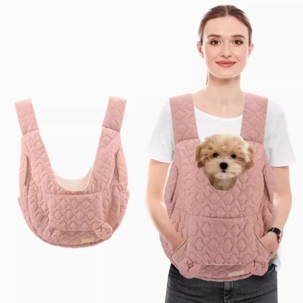 Barevný voděodolný přenosný vak pro kočky a psy 45 x 45 x 17 cm Pohodlný prodyšný vak pro mazlíčky do 4 kg růžová