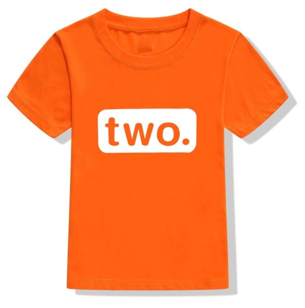 Barnfödelsedagskjorta B1578 orange 12 A