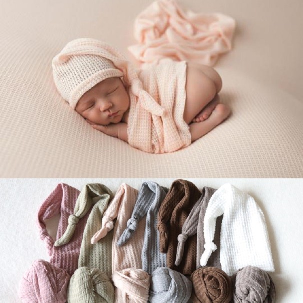 Barnfotograferingsset: hatt och swaddle