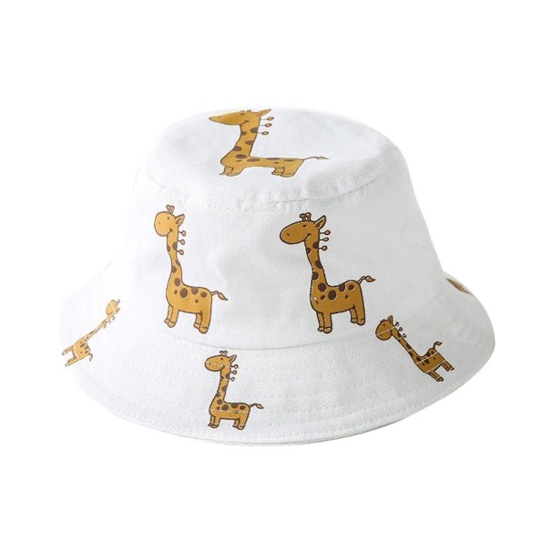 Barnhatt med giraff vit