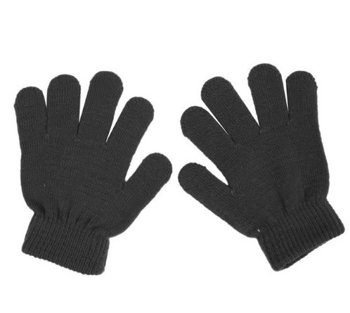 Barns fingerlösa handskar J3035 svart