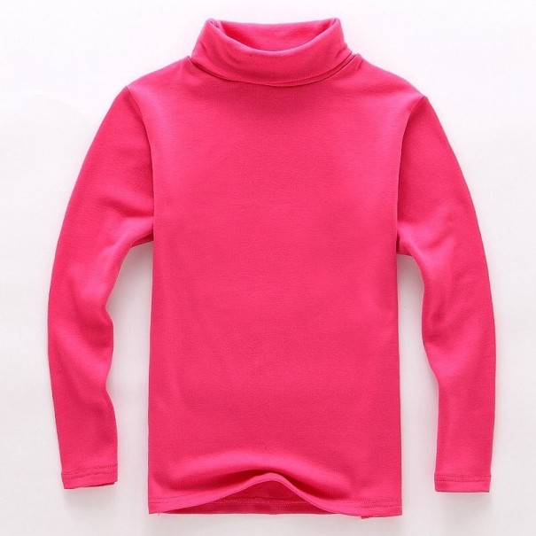 Barns turtleneck mörkrosa 6