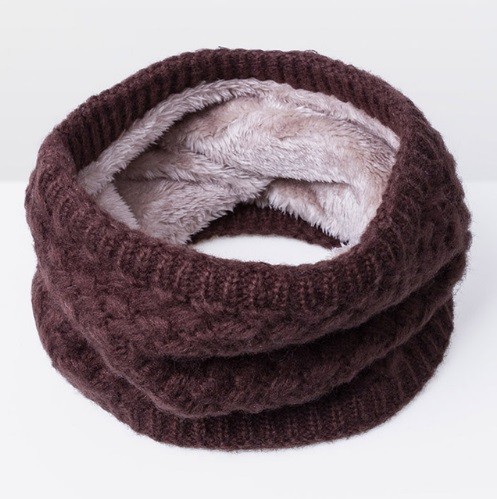 Barnscarf i ull J3288 brun