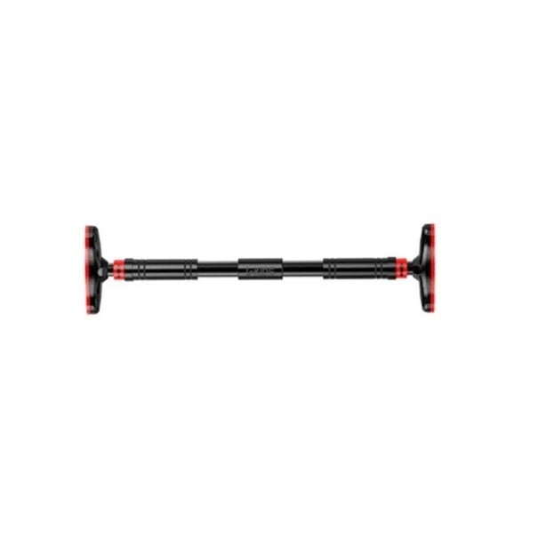 Barra de tração para porta ajustável 90–130 cm capacidade 200 kg aço EVA PVC preto vermelho para treino em casa 1